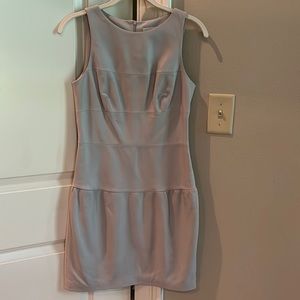 NWOT sleeveless Grey Pleather Rolando Santana Dress, Size 2.